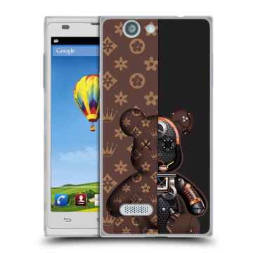 Пластиковый чехол на ZTE Blade L2 с принтом Луи робот