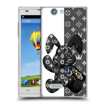 Пластиковый чехол на ZTE Blade L2 с принтом Луи робот