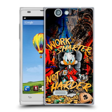 Пластиковый чехол на ZTE Blade L2 с принтом Дональд Дак Деньги
