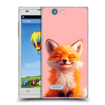 Пластиковый чехол на ZTE Blade L2 с принтом милая лиса