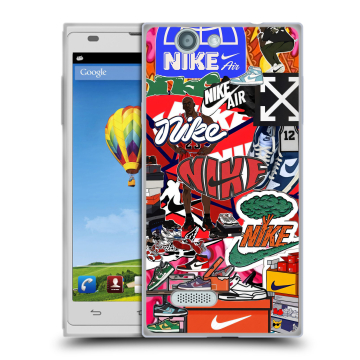 Пластиковый чехол на ZTE Blade L2 с принтом Найк Nike яркий