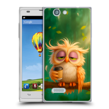 Пластиковый чехол на ZTE Blade L2 с принтом сова