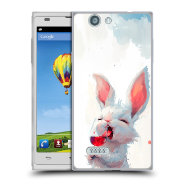 Пластиковый чехол на ZTE Blade L2 с принтом кролик зайчик