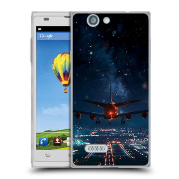 Пластиковый чехол на ZTE Blade L2 с принтом самолет