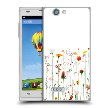Пластиковый чехол на ZTE Blade L2 с принтом цветы