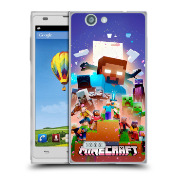 Пластиковый чехол на ZTE Blade L2 с принтом Майнкрафт Minecraft Пластиковый чехол на ZTE Blade L2 с принтом Майнкрафт Minecraft