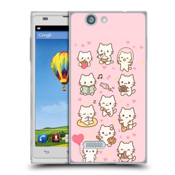 Пластиковый чехол на ZTE Blade L2 с принтом Hello Kitty Хелоу Кити