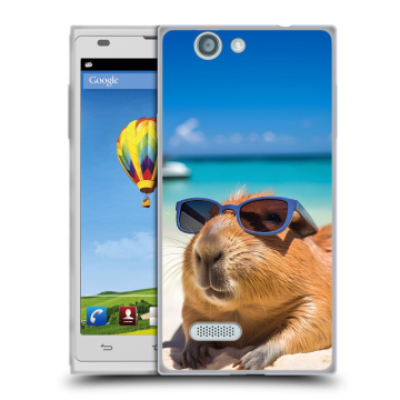 Пластиковый чехол на ZTE Blade L2 с принтом Капибара