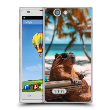 Пластиковый чехол на ZTE Blade L2 с принтом Капибара