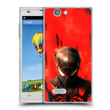 Пластиковый чехол на ZTE Blade L2 с принтом человек паук spiderman
