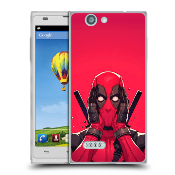 Пластиковый чехол на ZTE Blade L2 с принтом Дедпул Deadpool