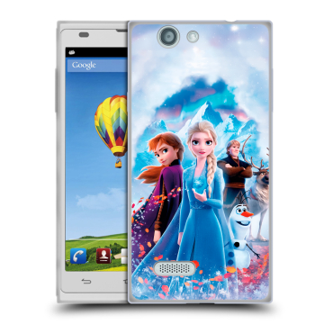 Пластиковый чехол на ZTE Blade L2 с принтом Холодное сердце Frozen