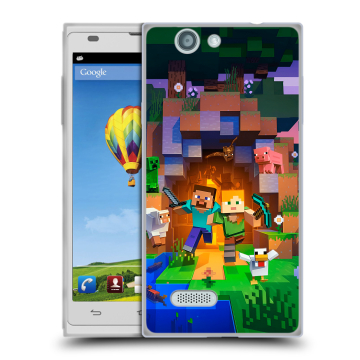 Пластиковый чехол на ZTE Blade L2 с принтом Майнкрафт Minecraft Пластиковый чехол на ZTE Blade L2 с принтом Майнкрафт Minecraft