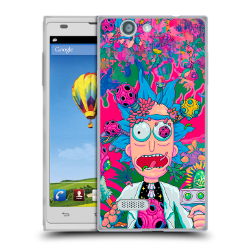 Пластиковый чехол на ZTE Blade L2 с принтом Рик и Морти Rick Morty