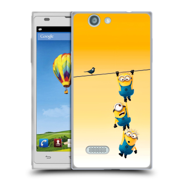 Пластиковый чехол на ZTE Blade L2 с принтом Миньоны