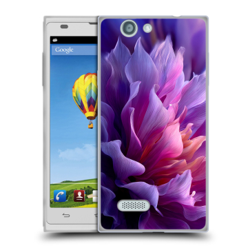 Пластиковый чехол на ZTE Blade L2 с принтом женский цветы