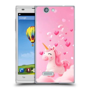 Пластиковый чехол на ZTE Blade L2 с принтом Единорог