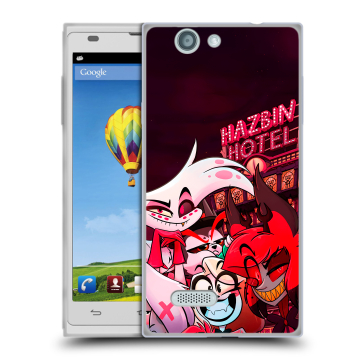 Пластиковый чехол на ZTE Blade L2 с принтом Hazbin Hotel Отель Хазбин