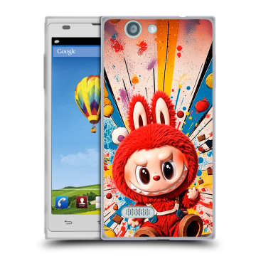 Пластиковый чехол на ZTE Blade L2 с принтом Labubu Лабубу