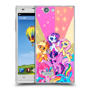 Пластиковый чехол на ZTE Blade L2 с принтом My little pony Дружба чудо