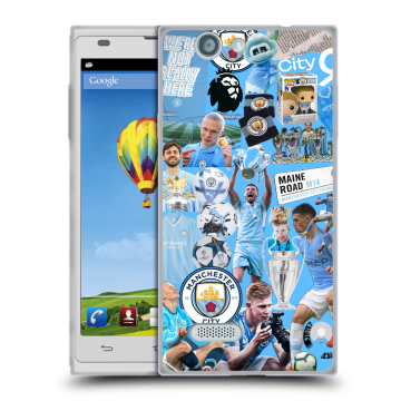 Пластиковый чехол на ZTE Blade L2 с принтом Man City Манчестер Сити
