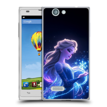 Пластиковый чехол на ZTE Blade L2 с принтом Холодное сердце Frozen