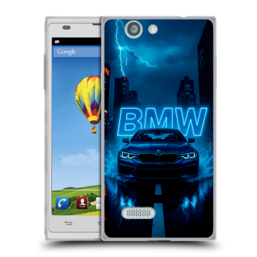 Пластиковый чехол на ZTE Blade L2 с принтом BMW БМВ