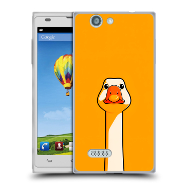 Пластиковый чехол на ZTE Blade L2 с принтом Смешная утка