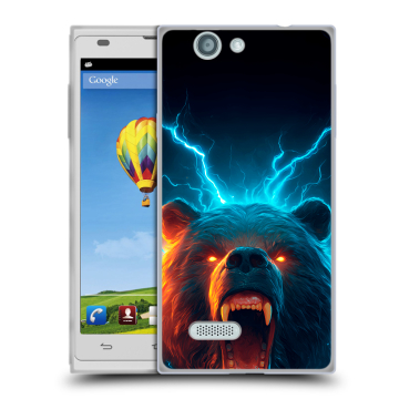 Пластиковый чехол на ZTE Blade L2 с принтом Медведь