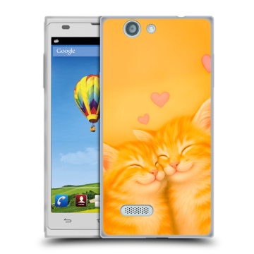 Пластиковый чехол на ZTE Blade L2 с принтом Милые котята