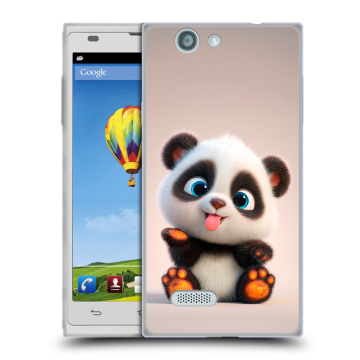 Пластиковый чехол на ZTE Blade L2 с принтом милая панда