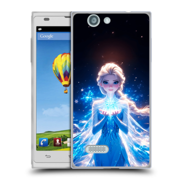 Пластиковый чехол на ZTE Blade L2 с принтом Холодное сердце Frozen