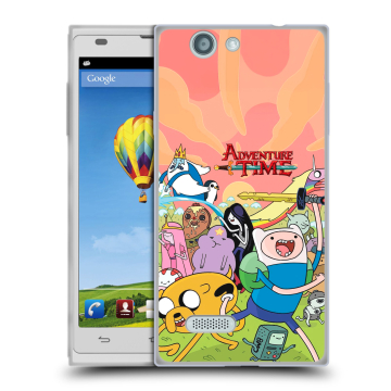 Пластиковый чехол на ZTE Blade L2 с принтом Adventure time Время приключений