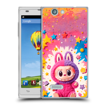 Пластиковый чехол на ZTE Blade L2 с принтом Labubu Лабубу