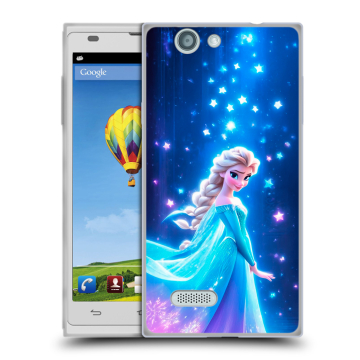 Пластиковый чехол на ZTE Blade L2 с принтом Холодное сердце Frozen