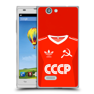 Пластиковый чехол на ZTE Blade L2 с принтом Флаг Герб СССР