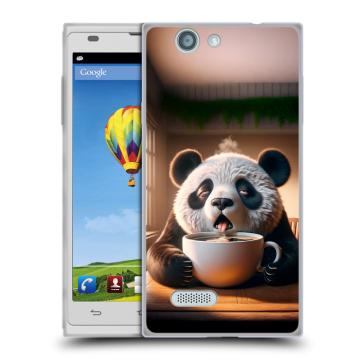 Пластиковый чехол на ZTE Blade L2 с принтом смешная панда