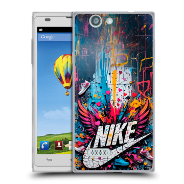 Пластиковый чехол на ZTE Blade L2 с принтом Nike Найк