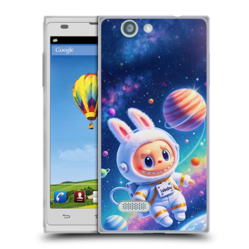 Пластиковый чехол на ZTE Blade L2 с принтом Labubu Лабубу
