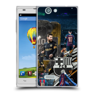 Пластиковый чехол на ZTE Blade L2 с принтом Messi Barcelona