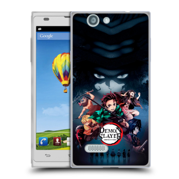 Пластиковый чехол на ZTE Blade L2 с принтом Demon Slayer Клинок рассекающий демонов
