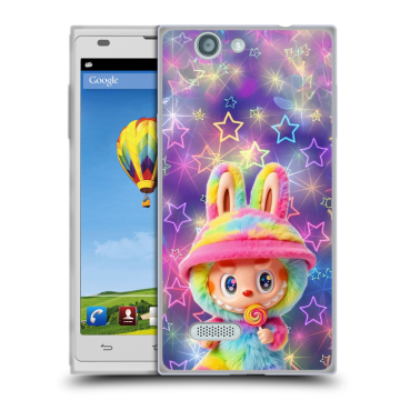 Пластиковый чехол на ZTE Blade L2 с принтом Labubu Лабубу