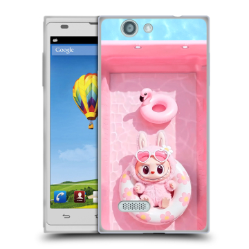 Пластиковый чехол на ZTE Blade L2 с принтом Labubu Лабубу