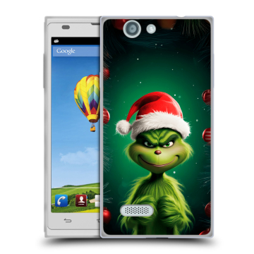 Пластиковый чехол на ZTE Blade L2 с принтом Гринч Новый год Рождество
