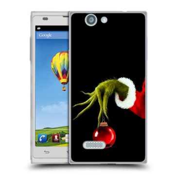Пластиковый чехол на ZTE Blade L2 с принтом Новый год Гринч