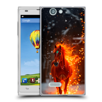 Пластиковый чехол на ZTE Blade L2 с принтом Новый год Пластиковый чехол на ZTE Blade L2 с принтом Новый год