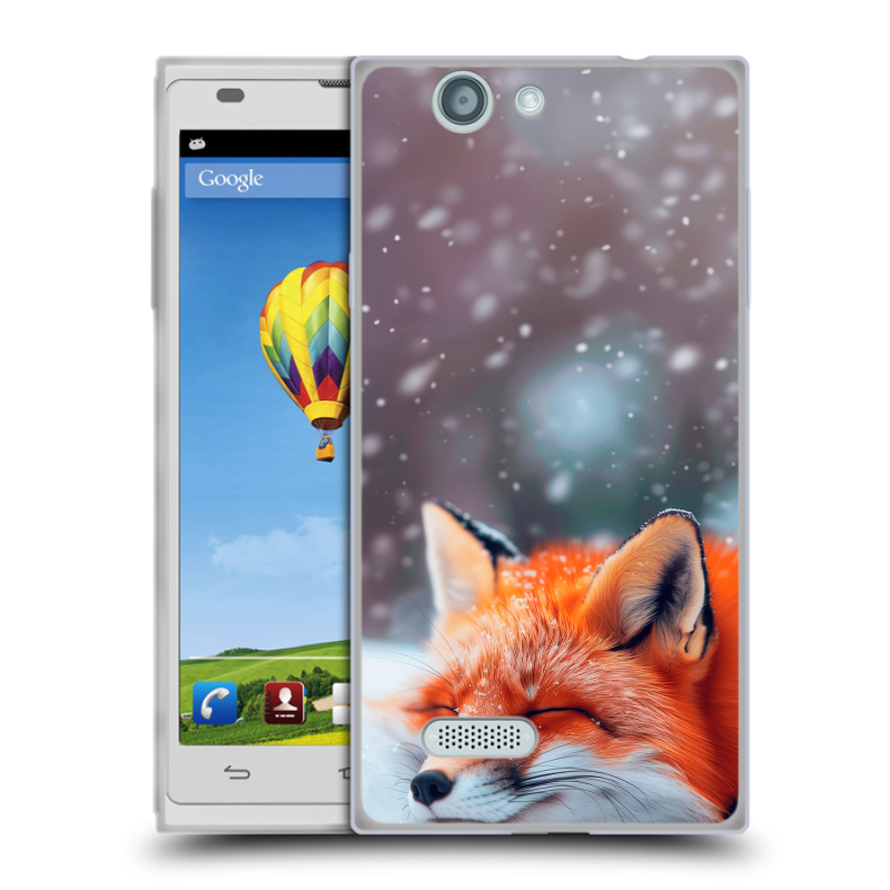 Пластиковый чехол на ZTE Blade L2 с принтом лиса Пластиковый чехол на ZTE Blade L2 с принтом лиса