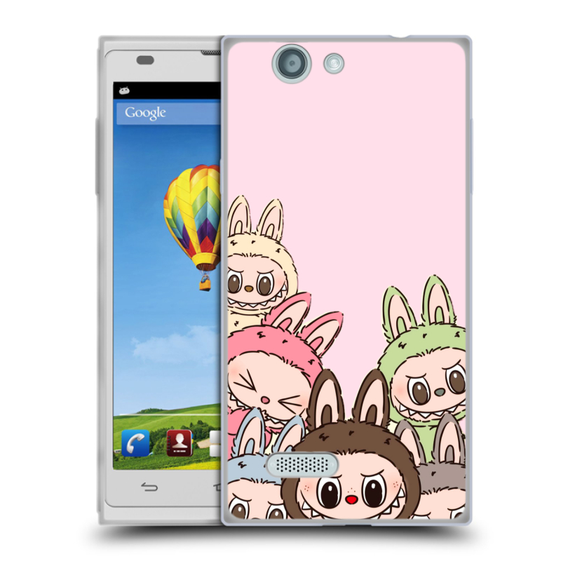 Пластиковый чехол на ZTE Blade L2 с принтом Лабубу Пластиковый чехол на ZTE Blade L2 с принтом Лабубу
