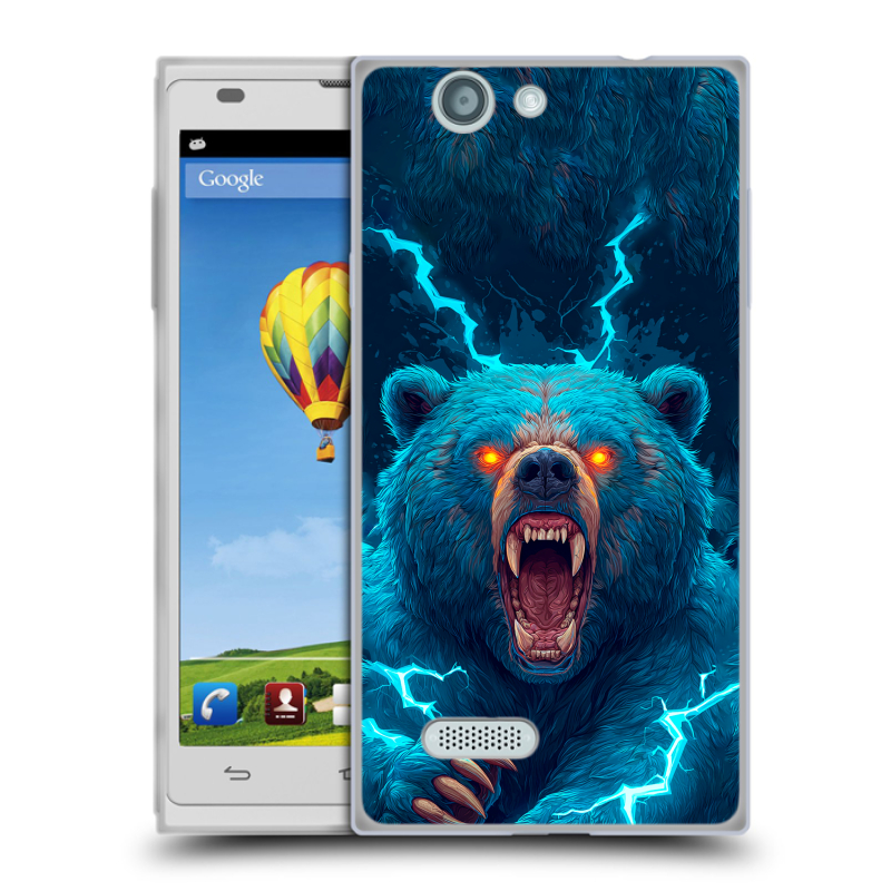 Пластиковый чехол на ZTE Blade L2 с принтом Медведь Пластиковый чехол на ZTE Blade L2 с принтом Медведь