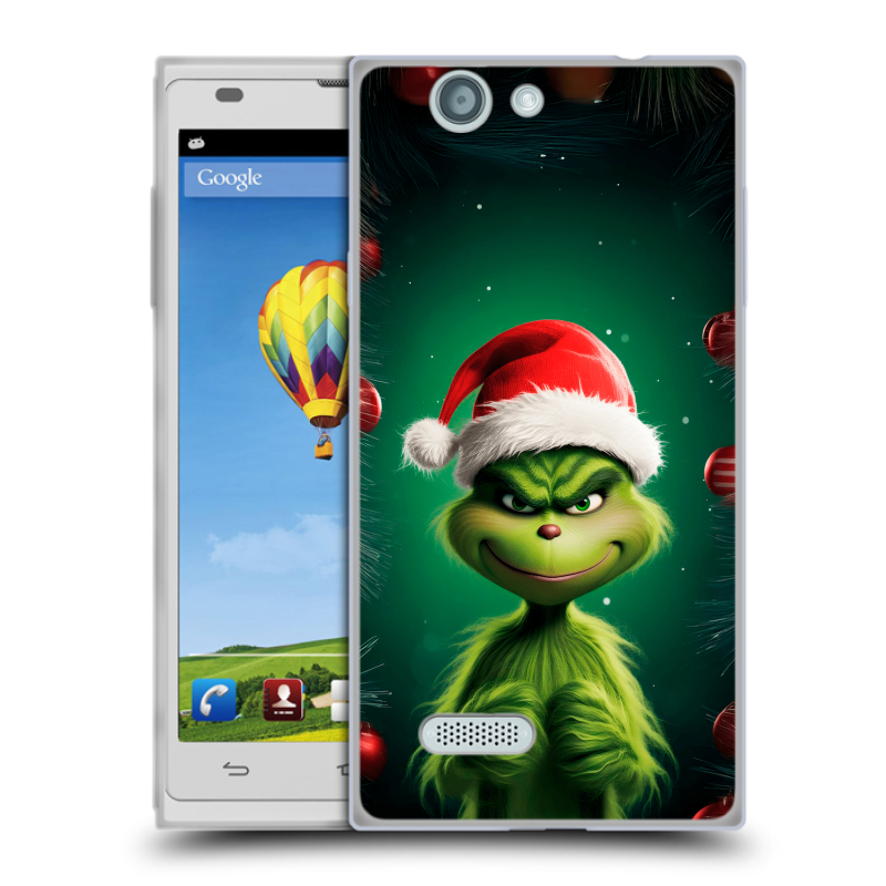 Пластиковый чехол на ZTE Blade L2 с принтом Гринч Новый год Рождество Пластиковый чехол на ZTE Blade L2 с принтом Гринч Новый год Рождество